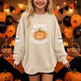 thumbnail image 2 of NAISIBABY Girls Hoodies,Graphic Long Sleeve Crewneck Pullover Halloween Sweatshirt Khaki Size 5T, 2 of 7