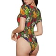 thumbnail image 2 of Balery Begetable Body de cuello redondo de manga corta para mujer Tops de manga corta Tops básicos-Large, 2 of 7