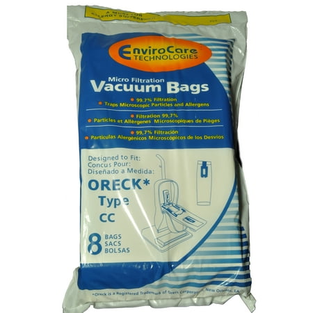 Oreck Type CC Upright Vacuum Cleaner Bags, designed to fit Oreck XL Vacuums, 8 pack - Walmart ...