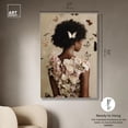 thumbnail image 5 of Butterfly Bloom Dress II Canvas Chic Floral Art by Art Remedy, Silver Frame, 36 x 54, 5 of 7