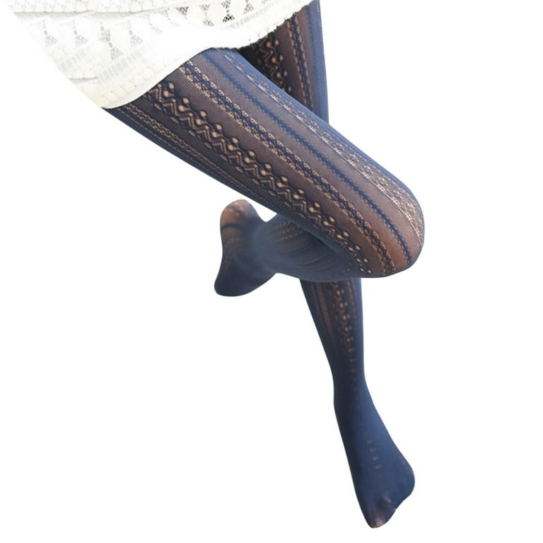 nsendm Lace Carved Retro Slim Tights Socks Transparent Stockings