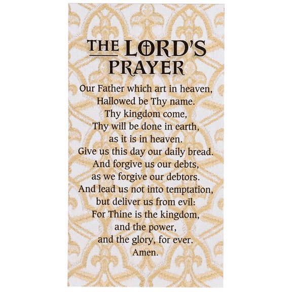 Dicksons The Lords Prayer KJV, Tan/White 5 x 2.75 Inch Vinyl Refrigerator Magnet