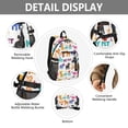 thumbnail image 4 of JIALIOU 14" Laptop Backpack Waterproof Airline Approved Stylish Casual Daypack for Travel Business College Work, Dogs and Paw, 4 of 8
