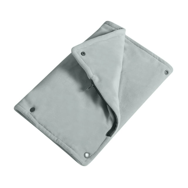 Grey Usb Smart Hand Warmer Electric Heating Pad, Three-Temperature Adjustment For Personal Warmth, Portable