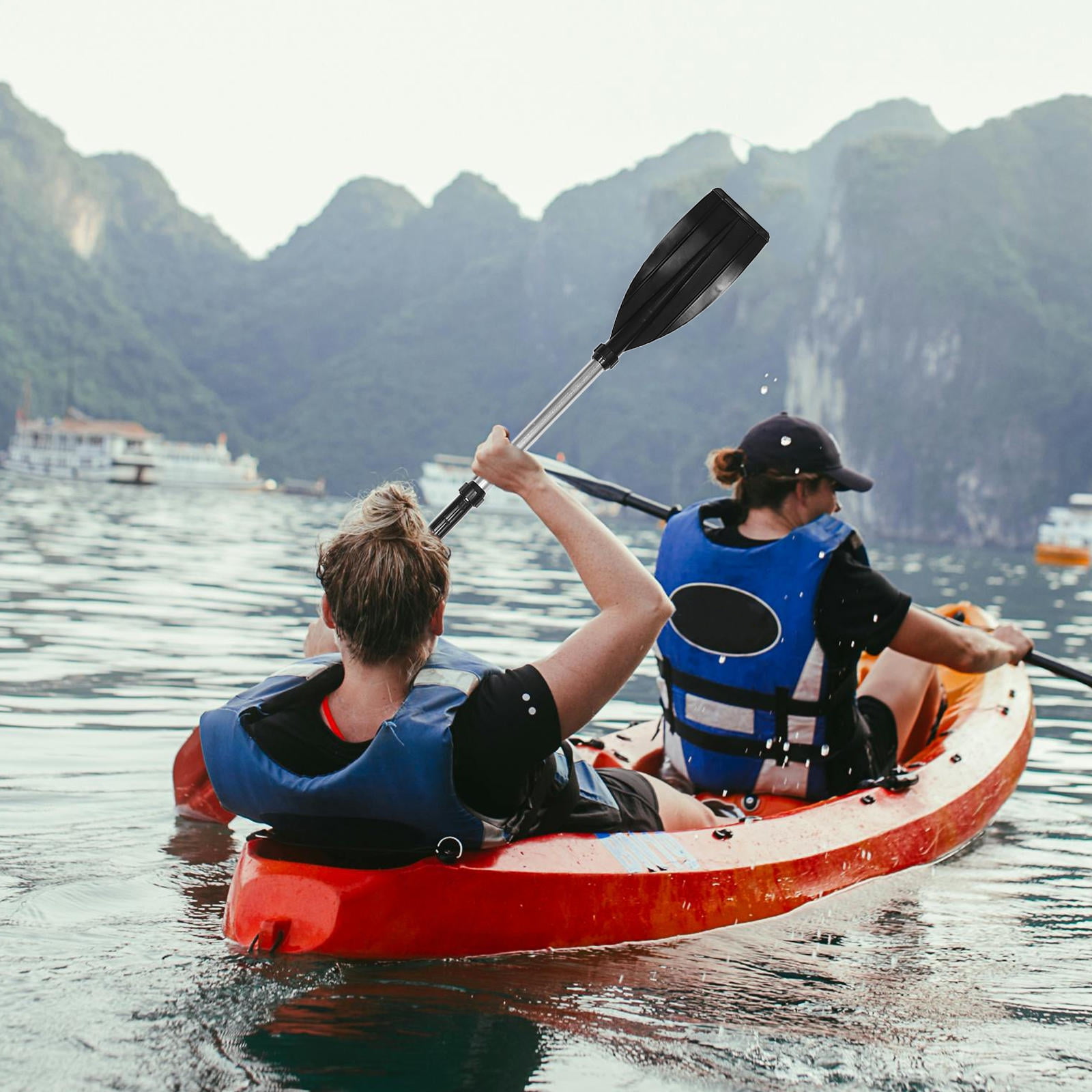 TAILTOSS Boat Oars Easy to Assemble and Detach Rubber Dinghies 1 Set