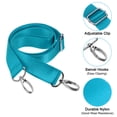thumbnail image 4 of Unique Bargains 59' Shoulder Strap, 0.98' Width Nylon Adjustable Replacement Strap with Metal Swivel Hooks, Light Blue, 4 of 5