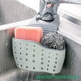 thumbnail image 4 of Linqz 2-Pack Kitchen Sink Caddy, Hanging Sponge Holder with Adjustable Strap, Plastic Faucet Organizer, 4 of 7