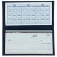 thumbnail image 5 of Blue Basic Leather Checkbook Cover, 5 of 6