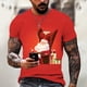thumbnail image 1 of Camisas navideñas con estampado 3d de vacaciones para hombre, camisetas con cuello redondo, ropa de manga corta de verano para hombre, camisetas informales de gran tamaño para hombre, Top 2023, 1 of 4