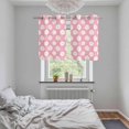 thumbnail image 5 of White Pink Daisy Kitchen Curtains Small Short 39 Inch Length, Spring Summer Floral Botanical Grommet Top Bedroom Living Room Curtains, Light Filtering Cafe Curtain Drapes 2 Panels Set 55''x39'', 5 of 9