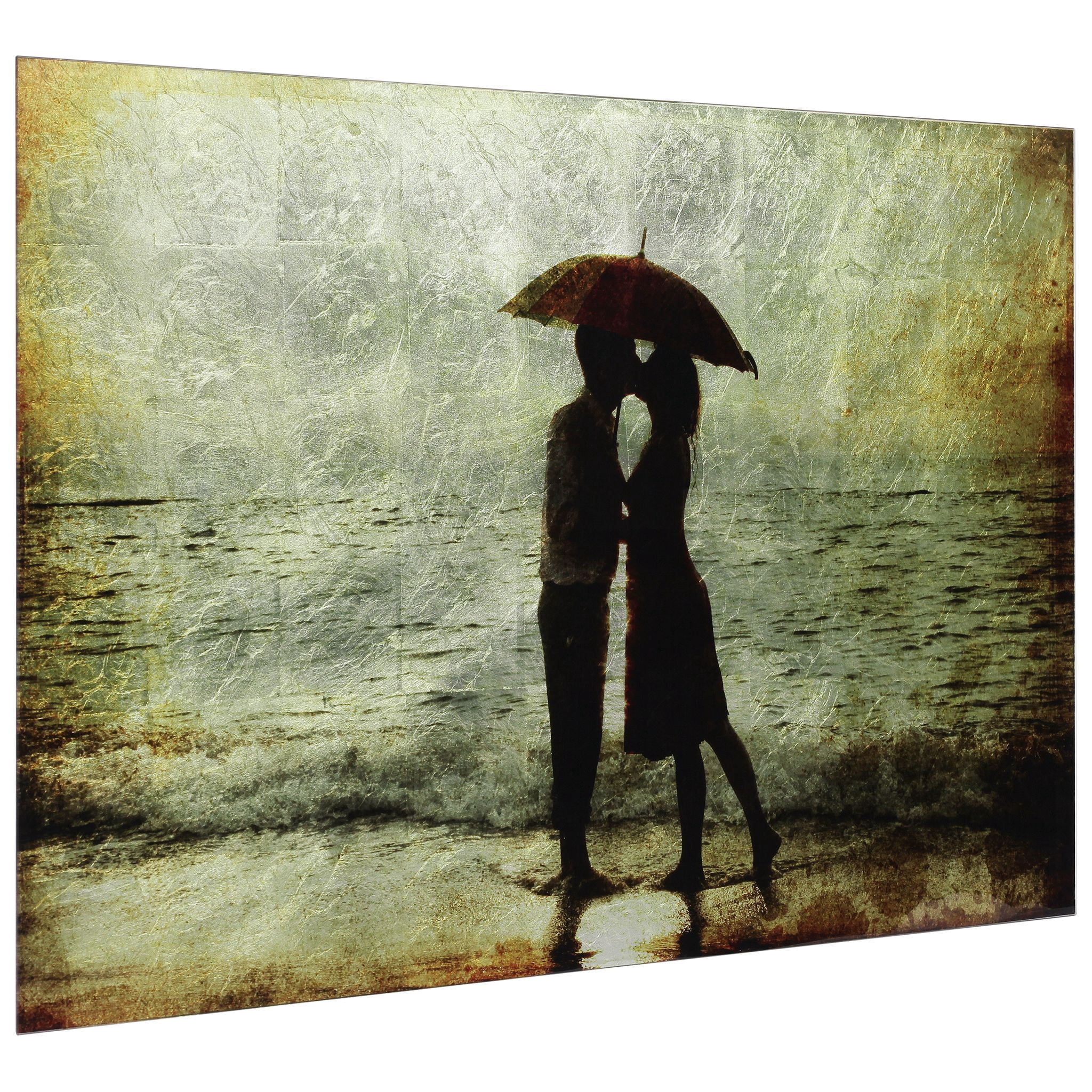 Goodbye Kiss Reverse 32.00" x 0.20" Mixed Media Art, by Empire Art