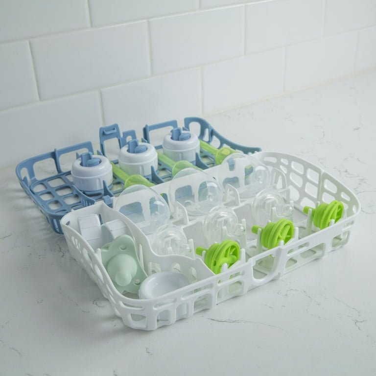 Dr. Brown s Dishwasher Basket for Small Baby Bottle Parts Pacifiers and Accessories Clean Store and Organize Newborn Essentials Green BPA free