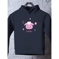 thumbnail image 3 of Storybook Lamb Smiling Face Hoodie Toddler -Image by Shutterstock,  4 Toddler, 3 of 4