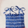thumbnail image 4 of mgoYE Toddler July 4th Outfit Girl 4th of July Todddler Girls Outfit Strars Stripes Spaghetti Strap Little Girl Dress Kids Independence Day Clothes(Watermelon Red,3-4 Years), 4 of 5