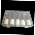 thumbnail image 6 of PBPBOX 6Pcs Clear Plastic Coin Storage Case Tube Holder Snap Closure, 6 of 8