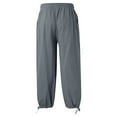 thumbnail image 3 of adviicd Men Pants Casual Stretch Mens Cargo Pants Men's Straight Fit Grey M, 3 of 5