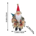 thumbnail image 2 of Santa Figurines Standing Santa Statue Miniature Collection Hanging Santa Pendant for Christmas Tree Fireplace Tabletop Centerpieces, 2 of 3