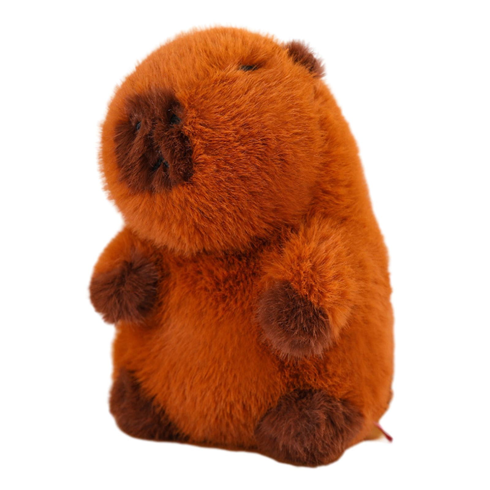 LeeQinersw Capybara Plush Toy Cute Capybara Stuffed Animal Capybara Soft Toy for Boys Girls 35cm without hair