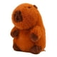 thumbnail image 2 of Figura de juguete de peluche de capibara, juguete de capibara para decoración del hogar, juguete suave marrón para dormitorio 25cm sin pelo, 2 of 9