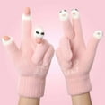 thumbnail image 5 of CHUANK Women‘s Winter Warm Padded Open Finger Gloves with Screen Accessibility  Acrylic Material  One Size Fits, 5 of 5