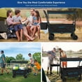 thumbnail image 3 of VECUKTY Collapsible Garden Wagon Cart with Removable Canopy Black, 3 of 12