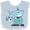 Blue and White, variant on Inktastic My Great Uncle Loves Me with Cute Sharks Boys or Girls Baby Bib