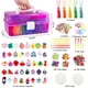 thumbnail image 2 of Inscraft 17500+ Bandas de Telar de Goma con Contenedor de 3 Capas 28 Colores 600 Clips en S 352 Cuentas 40 Kit de Repuesto para Hacer Pulseras con Colgantes de Dibujos Animados para Niños, 2 of 7