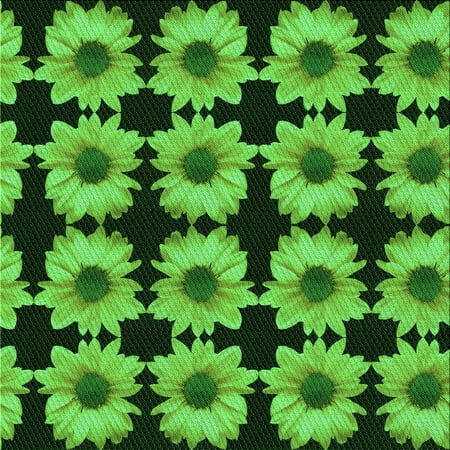 

Ahgly Company Indoor Square Patterned Deep Emerald Green Area Rugs 8 Square