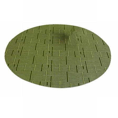 

uyhgjm Placemats Pattern Oval Table Mats Non Slip Heat Insulation Table Place Mats Washable Dining Table Decoration Pad Beige