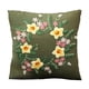 thumbnail image 1 of Kit de fundas de almohada bordadas DIY, decoración para el hogar, tela con estampado floral, cruz hecha a mano verde1, 1 of 9
