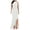 a-White436118, variant on Women's Solid Color Sleeveless Maxi Dress Turtleneck Asymmetric Ruffled Hem High Slit Dress Formal Party Prom Daily Dress