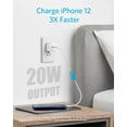 thumbnail image 4 of Anker PowerPort III 20W USB-C Wall Charger, Compact Fast Charger, Foldable Plug, Quick Charging for iPhone 16 Series, Galaxy, Pixel, iPad (Cable Not Included), A2631, 4 of 7