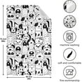 thumbnail image 3 of Kitchen Towels Black White Doodle Dogs Pattern Cleaning Towel Absorbent Hand Towels Tea Towels for Home Restaurant Dish Clean 28" x 18", 4PCS, 3 of 7