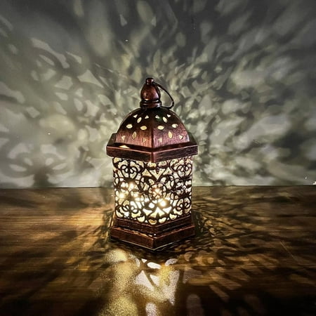 

Brass Effect Moroccan Style Metal Lanterns Small Medium Large Hanging Decor