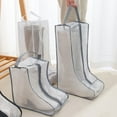 thumbnail image 3 of 2 pares de bolsas de almacenamiento para botas altas, bolsas portátiles impermeables a prueba de polvo con cremallera y asa para caza, senderismo, pesca, 3 of 5