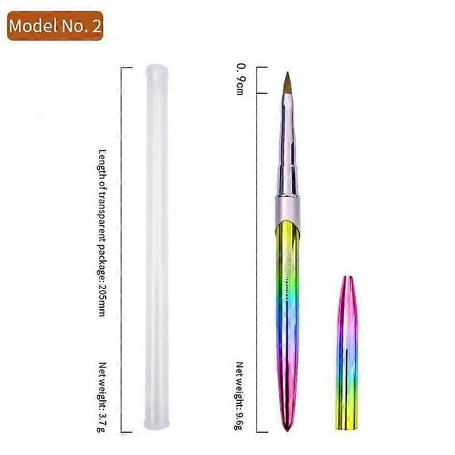Free Shipping 9 Size Professional Acrylic Liquid For Nail Art Pen Brush UV Gel Nail