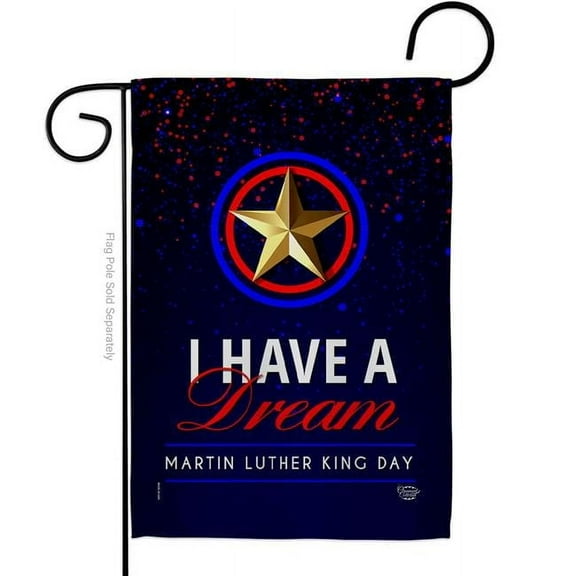 Ornament Collection G190059-BO 13 x 18.5 in. Have a Dream Black History Martin Luther King Double-Sided Decorative Vertical Garden Flags - House Decoration Banner Yard Gift