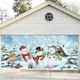 thumbnail image 5 of Elainilye 16"x7" Christmas Garage Door Hanging Cloth with Merry Christmas Print Festive Outdoor Decor for Holiday Season Home Party, 5 of 6