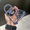 thumbnail image 1 of New Magnetic Suction Holder Mobile Phone Case For iPhone 11 12 13 14 15 Pro Max Plus, 1 of 5