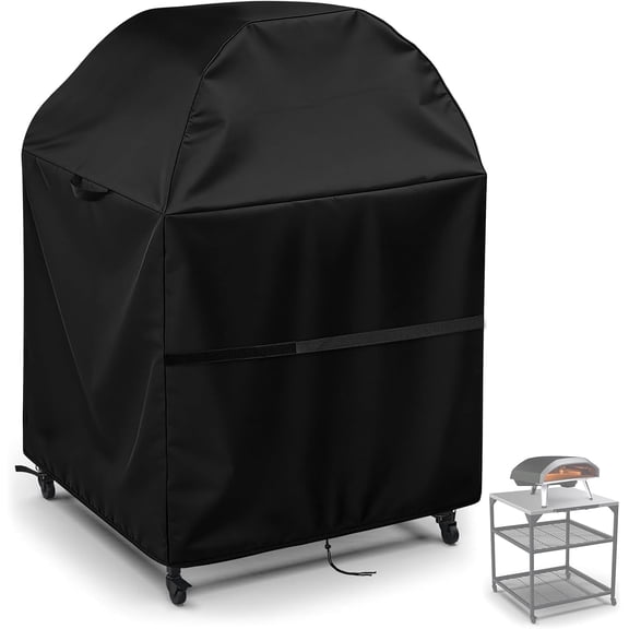 Loenel BBQ Grill Table Cover for Ooni Pizza Oven, 600D Waterproof Windproof Outdoor Patio Cover – 32"x32"x52"