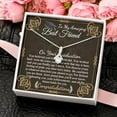 thumbnail image 4 of Best Friend Graduation Gift For Her, College Graduation Necklace For Best Friend High School Gradution Gift Alluring Beauty Necklace With Message Card, 4 of 4