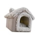 thumbnail image 4 of Casa tipo caseta para perros Yinane con cojín desmontable Gris M, 4 of 8