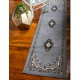 thumbnail image 2 of Rugs.com Amaya Collection Rug – 16 Ft Runner Gray Medium Rug Perfect For Hallways, Entryways, 2 of 9