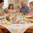 thumbnail image 2 of HuiXinOu Easter Bunny Figurine Sculpture, Juggling Bunny Resin Decorative Ornament, Festive Spring Table Decor, Three Colors Available Rabbit Statue For Holiday Decor, 2 of 6