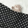 thumbnail image 7 of Black Polka Dot Dog Blanket Soft Warm Flannel Cat Blanket Great Pet Throw for Cats Puppy Small Medium Large Dog, 7 of 7