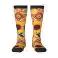 thumbnail image 1 of Fotbe Bohemian Sunflower Calcetas Divertidas Estampadas para Hombre y Mujer, Calcetas de Algodón hasta la Rodilla para Caminar, Correr, Enfermería y Embarazo, 1 of 6