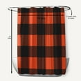 thumbnail image 5 of Simply Daisy 70" W x 73" L Buffalo Plaid Polyester Shower Curtain, Harvest Orange [1 Ct], 5 of 5