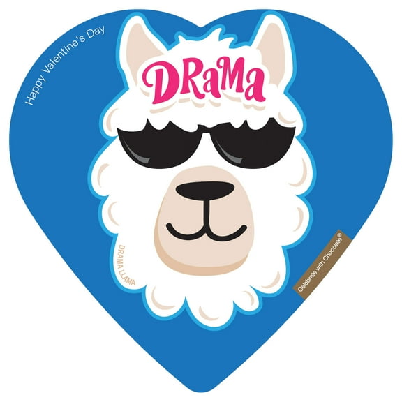 Elmer Chocolate Assorted Chocolate Word Play Drama Llama Heart 2oz 5 Pieces