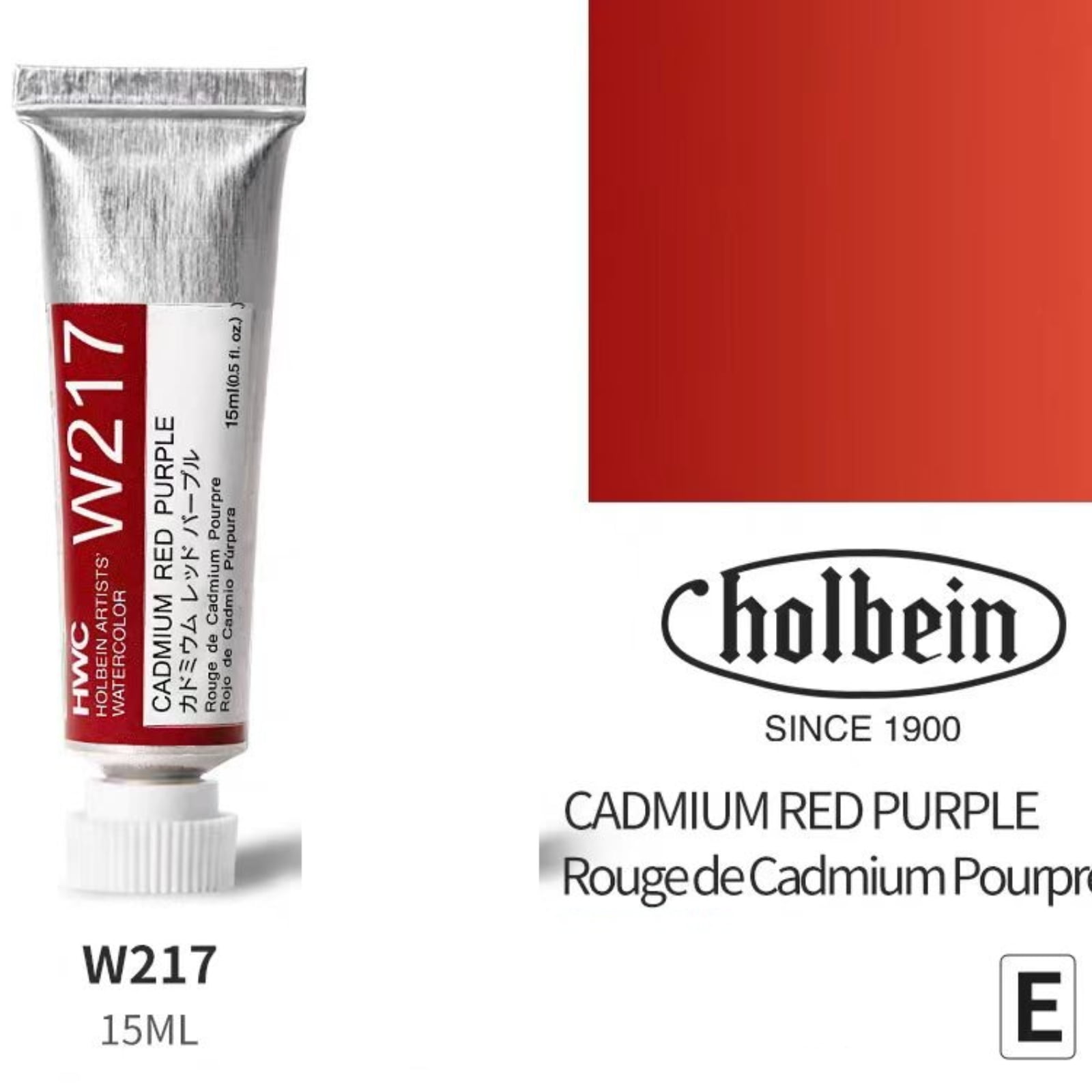 Holbein Artist Watercolor 15ml Tube,Perfect for Painters Artists Hobbyist Beginners Students,E-W216