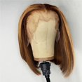 thumbnail image 2 of Peluca de cabello humano prepeinado, peluca de cabello brasileño para mujer, sin adhesivo, adecuada para mujeres negras con pelo de bebé, 13,7 pulgadas, 2 of 5